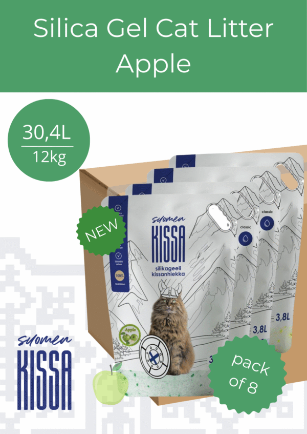 Suomen Kissa Силикагелевый наполнитель с запахом яблока 3.8L/1.5KG - Image 2