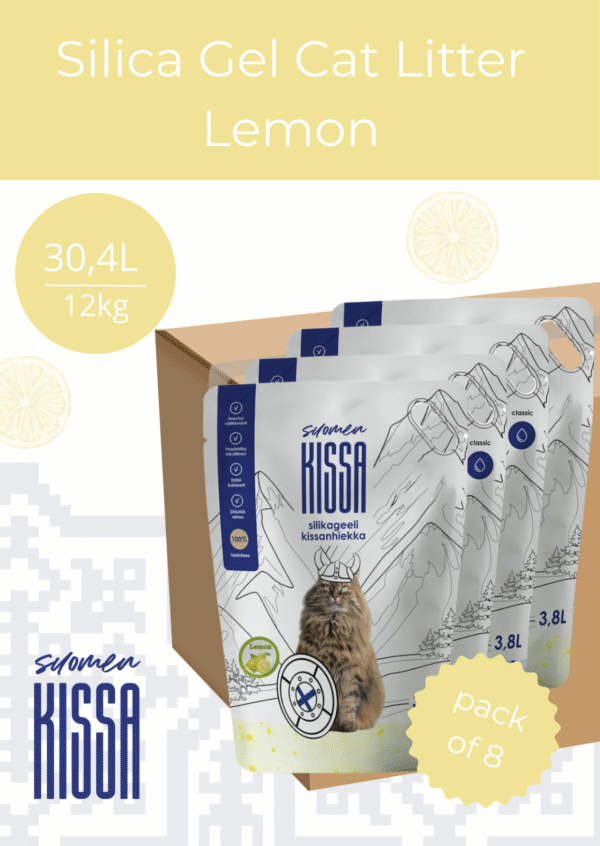 Suomen Kissa Cиликагелевый наполнитель с запахом лимона 3.8L/1.5KG - Image 2